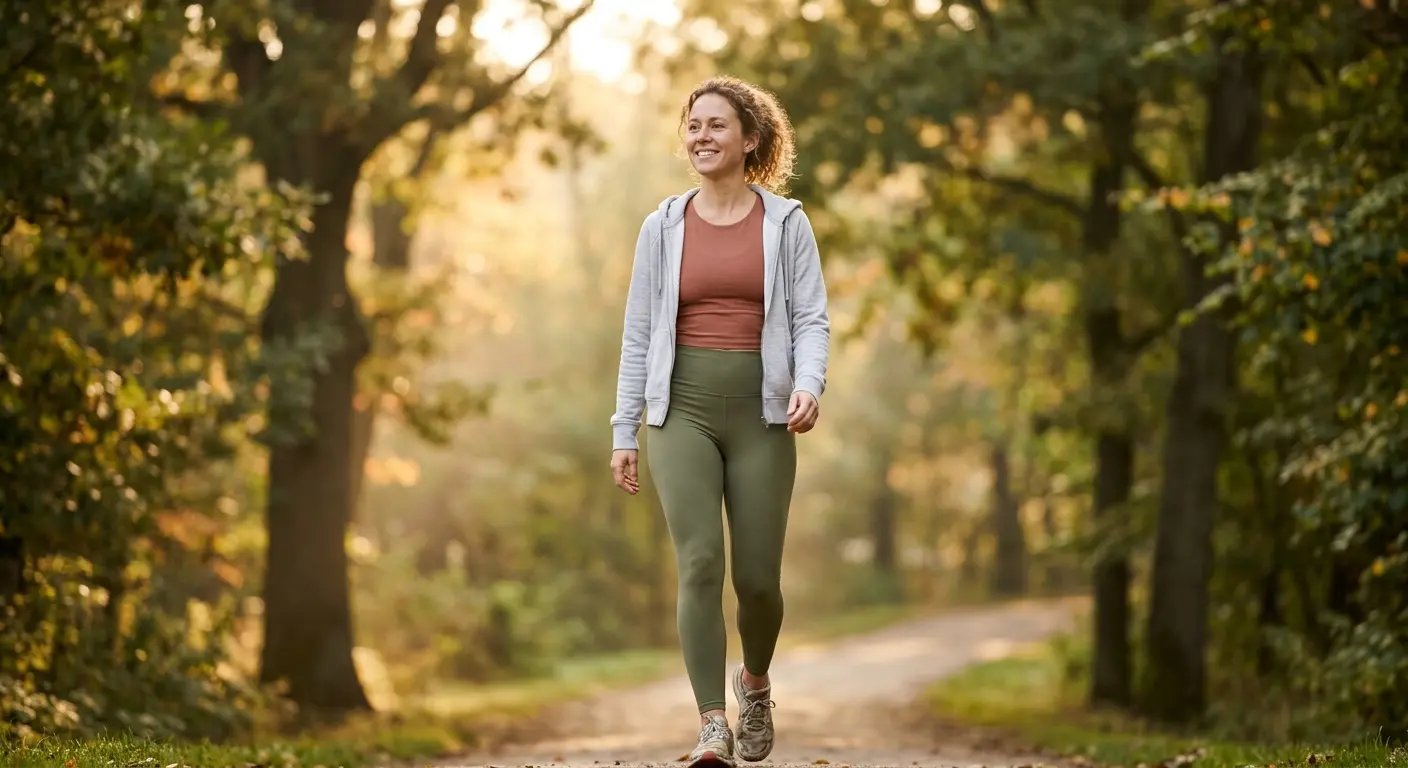 A confident woman on her wellness journey
